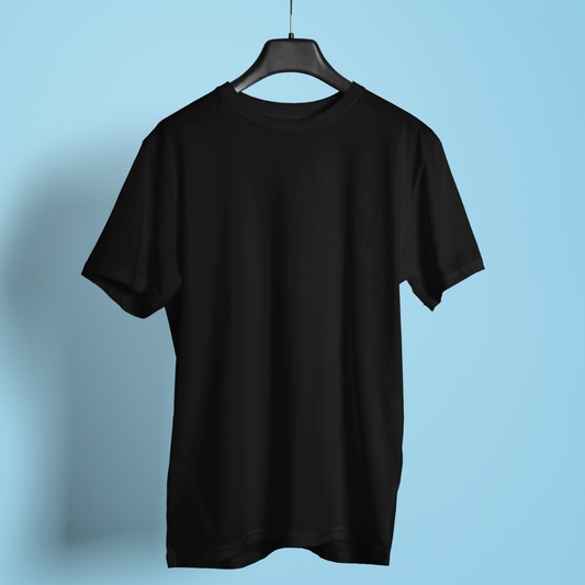 Black T-shirt round neck