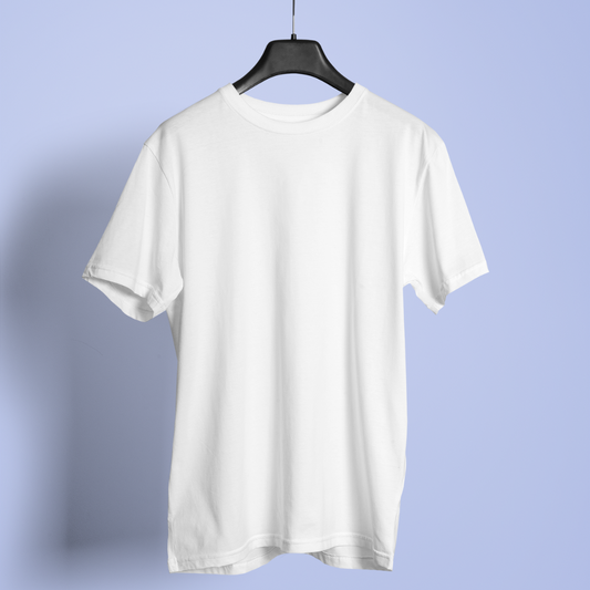 White T-shirt round neck